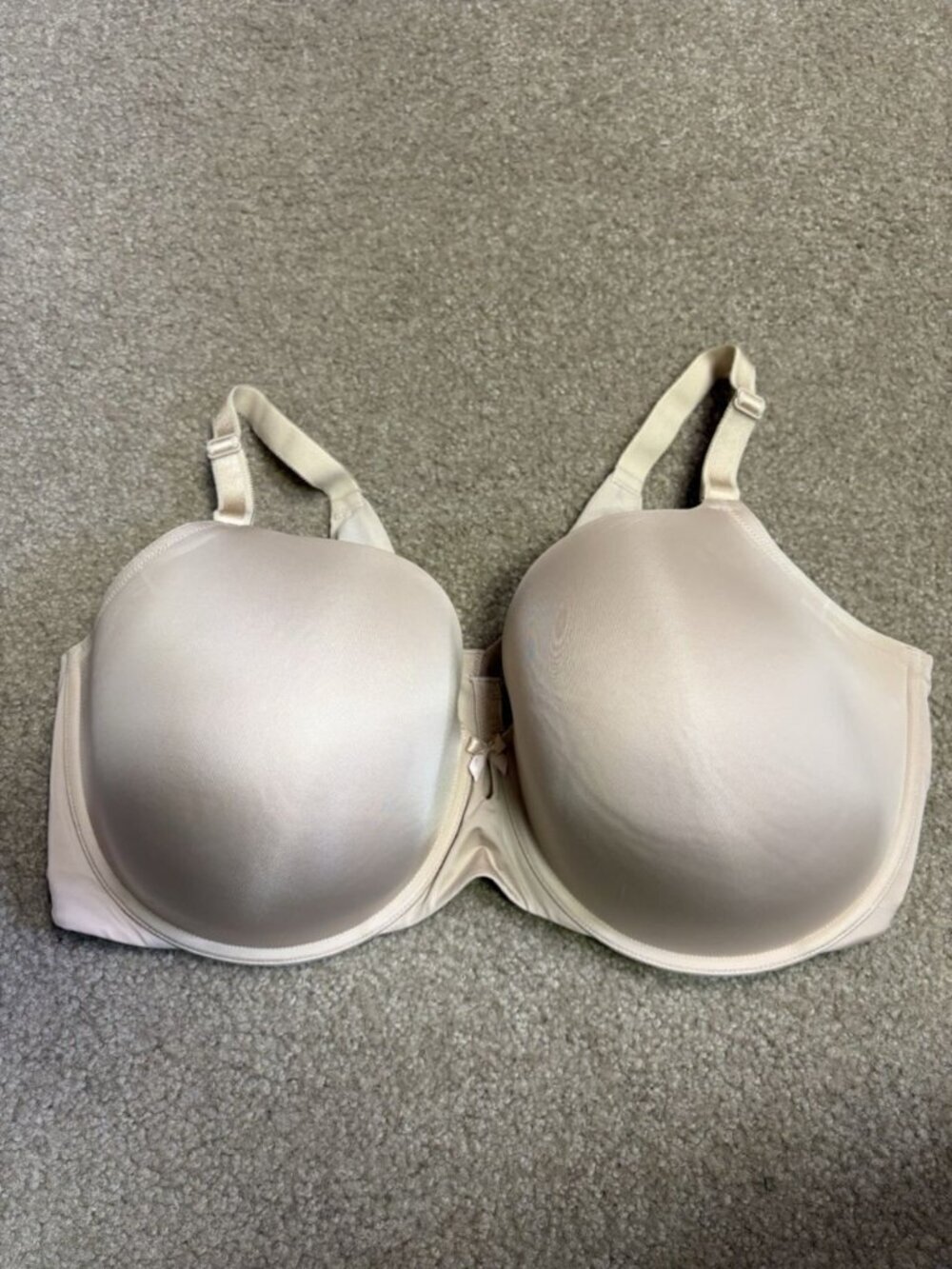 TORRID CURVES 360° BACK SMOOTHING UNDERWIRE T-SHIRT BRA #11329949 BEIGE SZ 44F